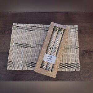Kultura Uniquely Filipino Bamboo placemats, set of 4.